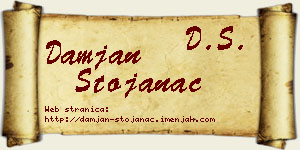Damjan Stojanac vizit kartica